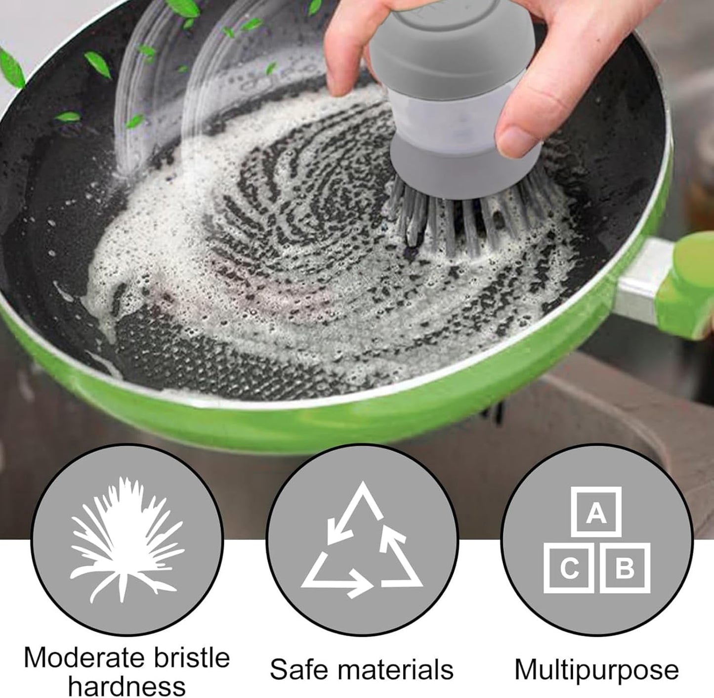 Kalveria® Dish Brush with Soap Dispenser