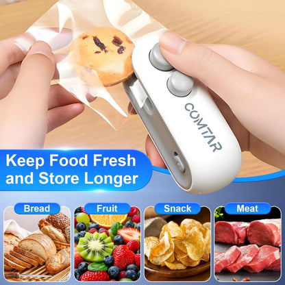 Kalveria® Rechargeable Chip Bag Sealer with Cutter