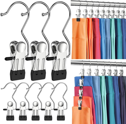 Kalveria® FlexiHang Pro Pants Hangers with Clip, Space Saving Legging Organizer