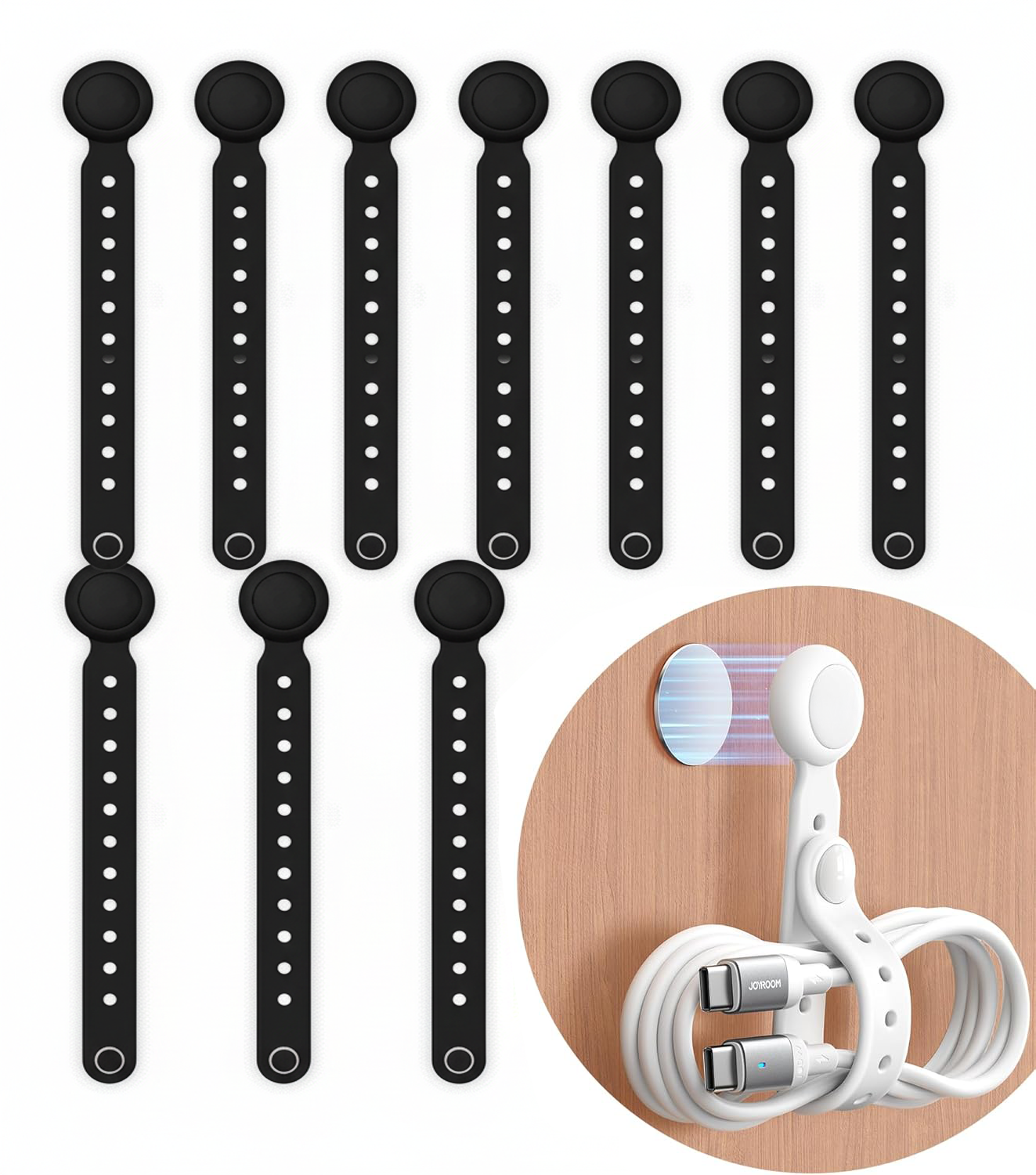 Kalveria® Magnetic Silicone Cable Ties