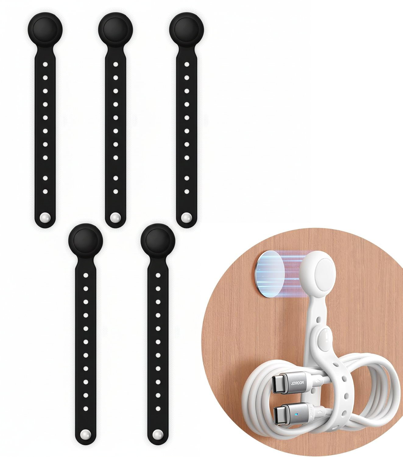 Kalveria® Magnetic Silicone Cable Ties