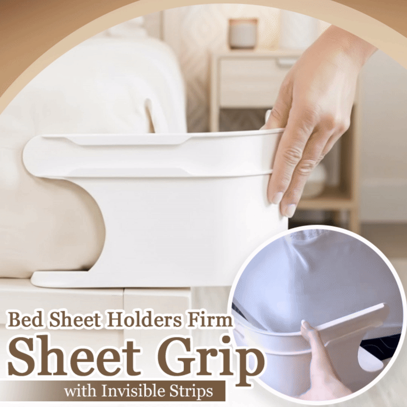 Kalveria® Fitted Bed Sheet Holders Firm Sheet Grip with Invisible Strips