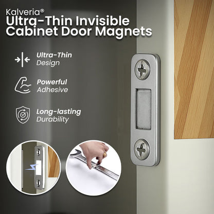 Kalveria® Ultra-Thin Invisible Cabinet Door Magnets