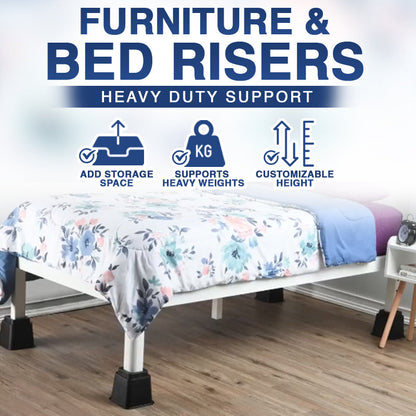 Kalveria® Furniture & Bed Risers Heavy Duty Support