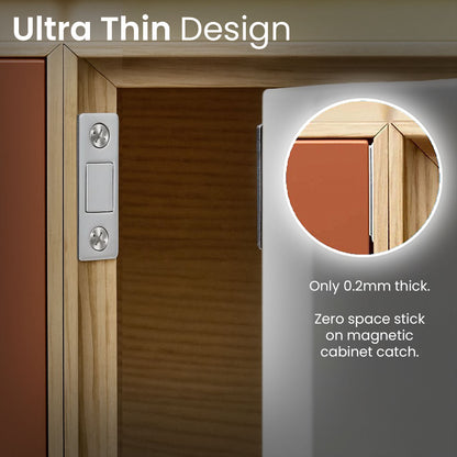 Kalveria® Ultra-Thin Invisible Cabinet Door Magnets