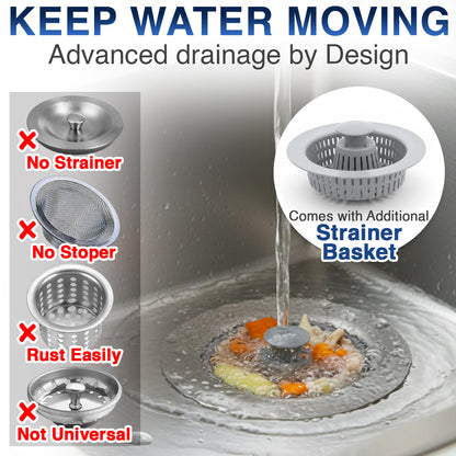 ❤️ Kalveria® Kitchen Sink Drain Strainer and Stopper