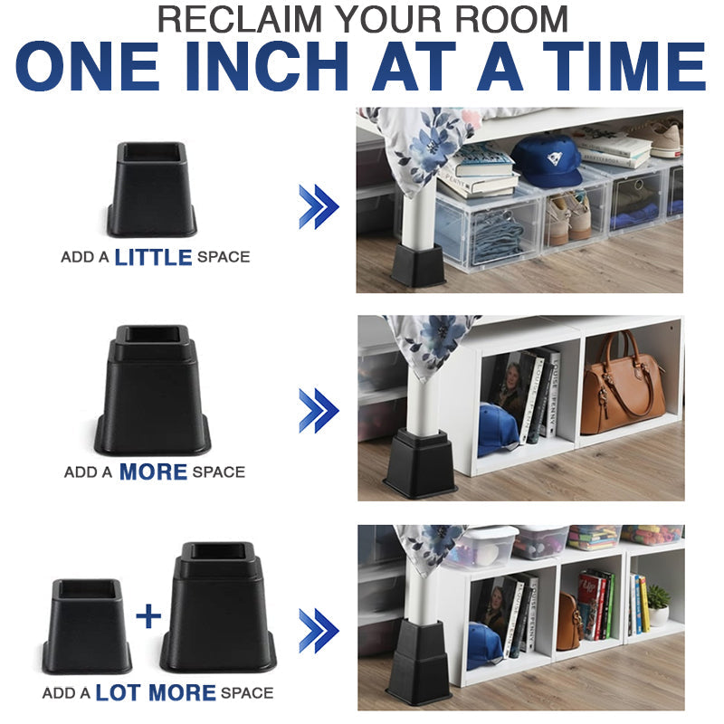 Kalveria® Furniture & Bed Risers Heavy Duty Support