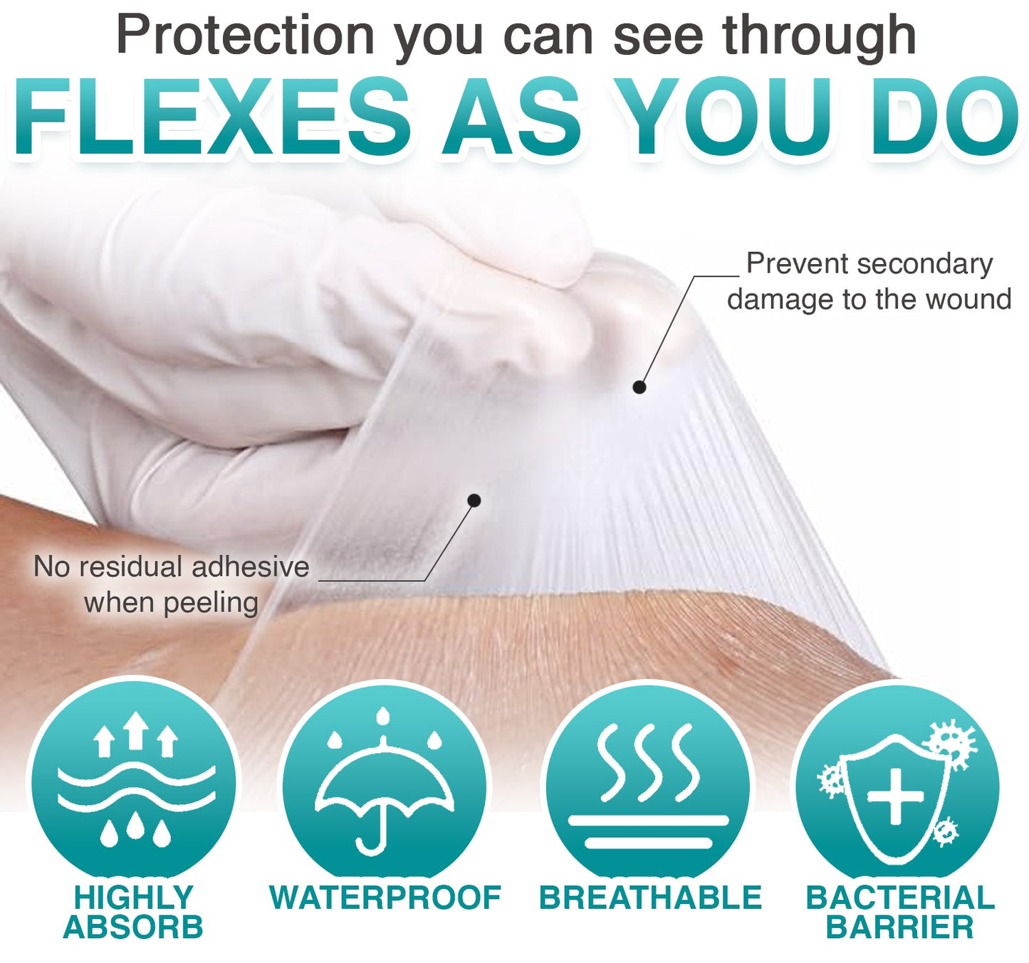 Kalveria® Waterproof Transparent Dressing Flim Bandages