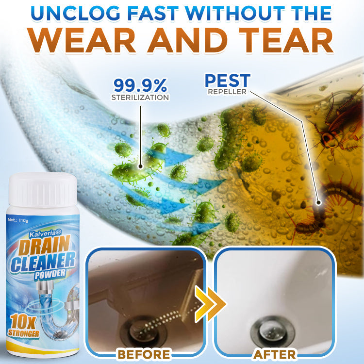 Kalveria® Instant Clear Drain & Pipe Cleaner Powder