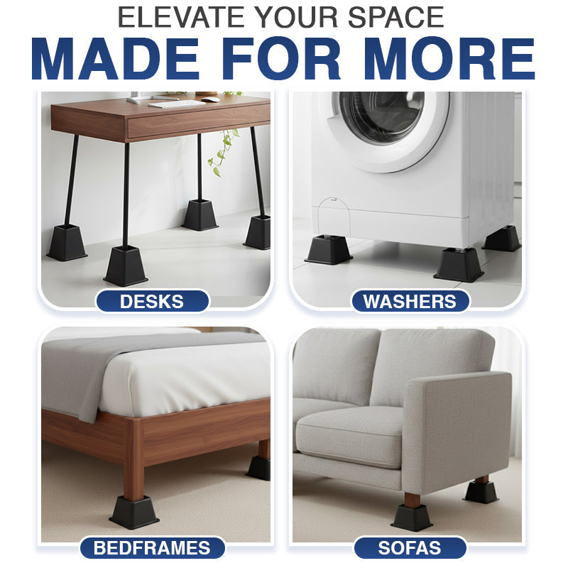 Kalveria® Furniture & Bed Risers Heavy Duty Support