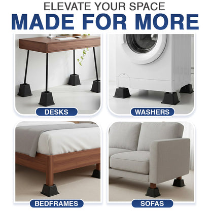 Kalveria® Furniture & Bed Risers Heavy Duty Support
