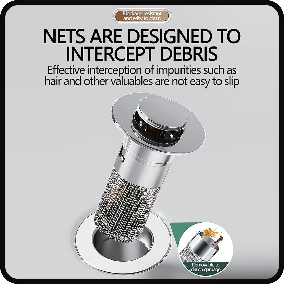 Kalveria® Multipurpose Drain Hair Catcher