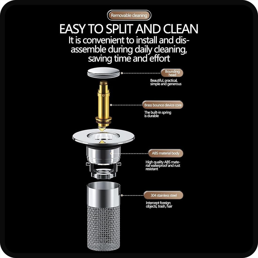 Kalveria® Multipurpose Drain Hair Catcher