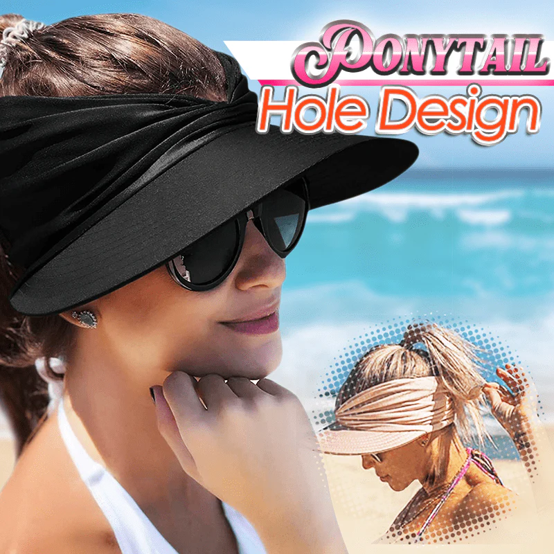 Kalveria® Summer Sun Visor Ponytail Hat