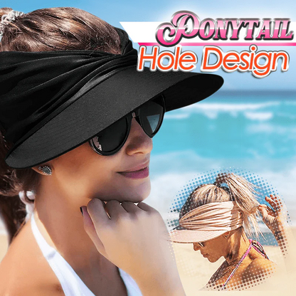 Kalveria® Summer Sun Visor Ponytail Hat
