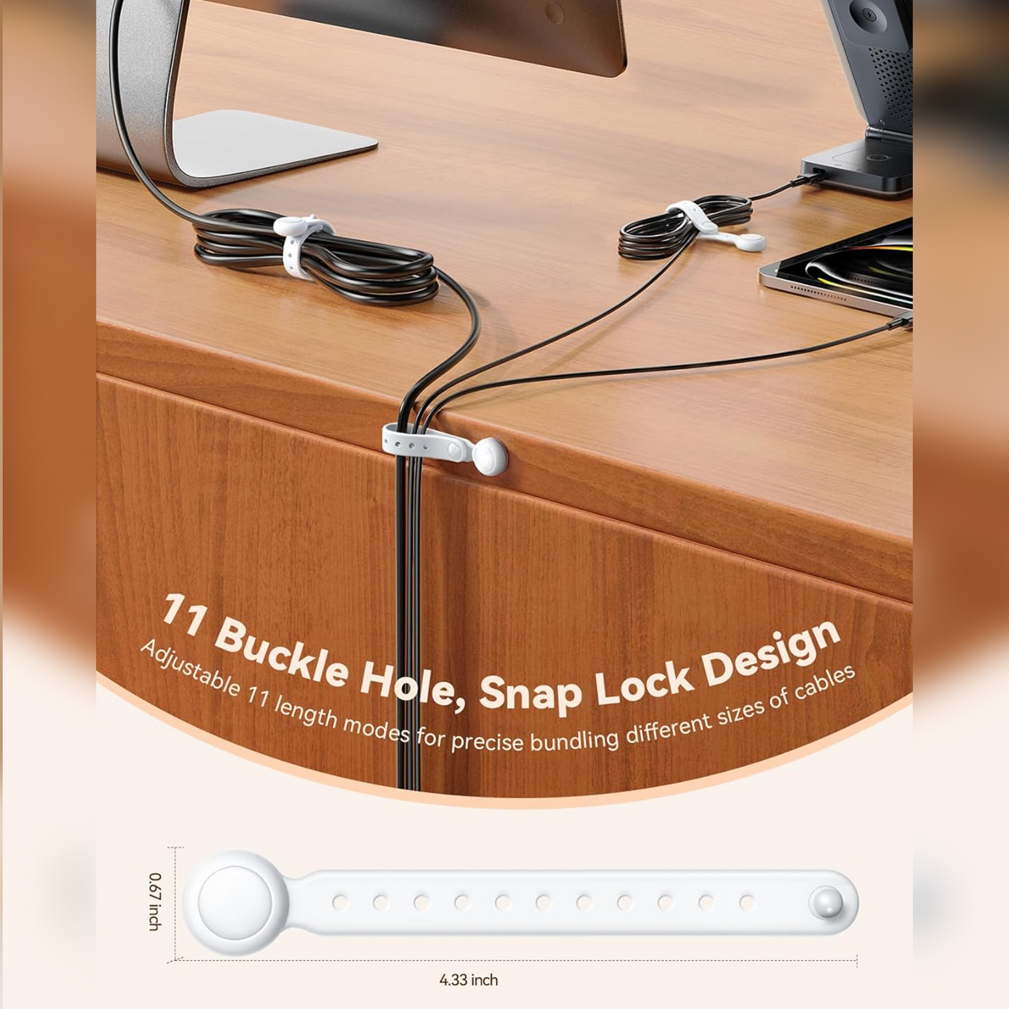 Kalveria® Magnetic Silicone Cable Ties