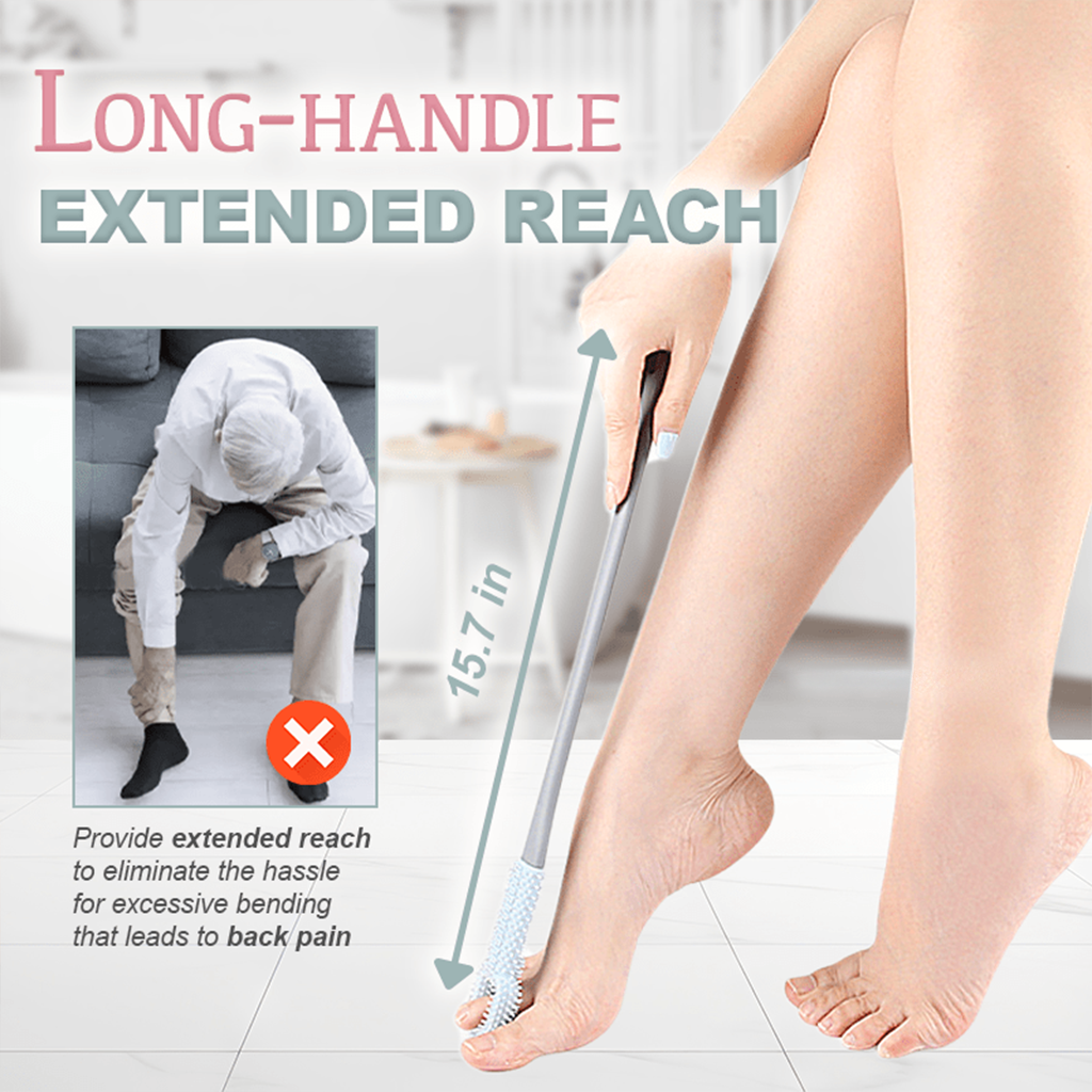 Kalveria® Easy-Reach Deep Cleaning Foot Brush