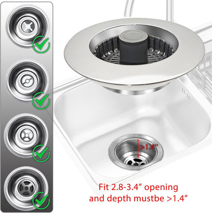 Kalveria® Kitchen Sink Drain Strainer and Stopper