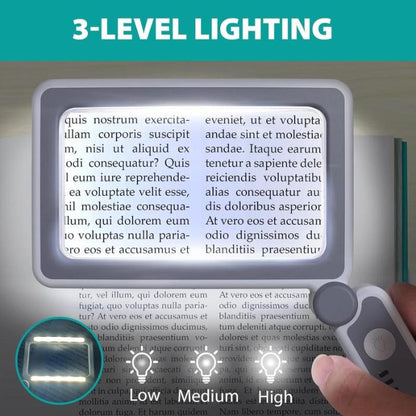 Kalveria® LED Light Book Page Magnifier