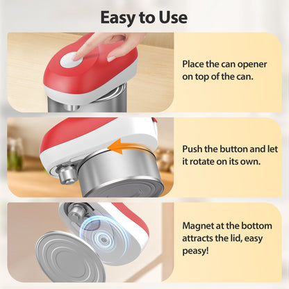 Kalveria® One-Touch Automatic Battery-Operated Hands-Free Can Opener
