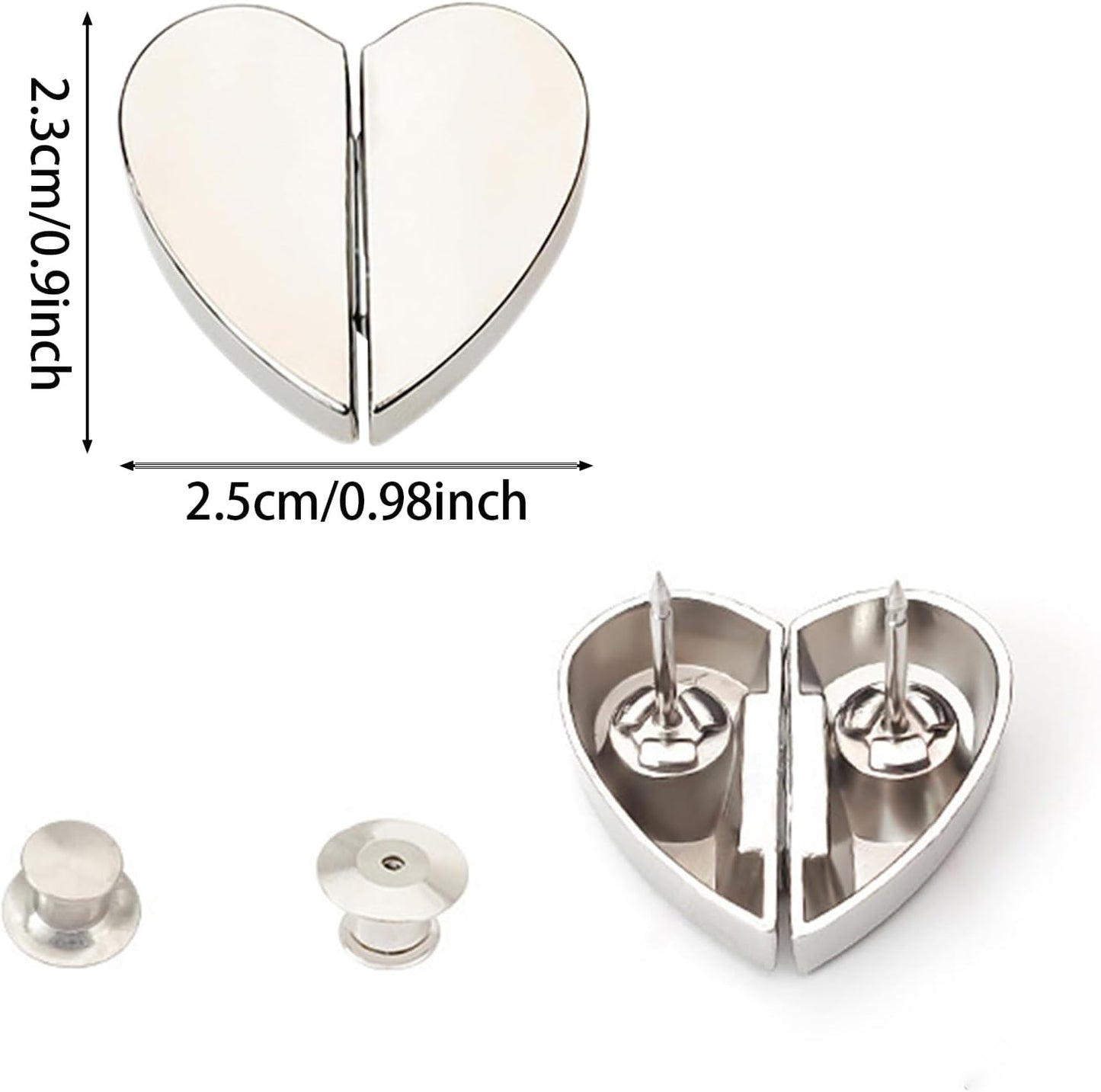 Kalveria® Magnetic Snap Heart-shaped Curtain Buckle