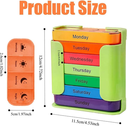 Kalveria® Weekly Daily Medicine Pill Storage Box