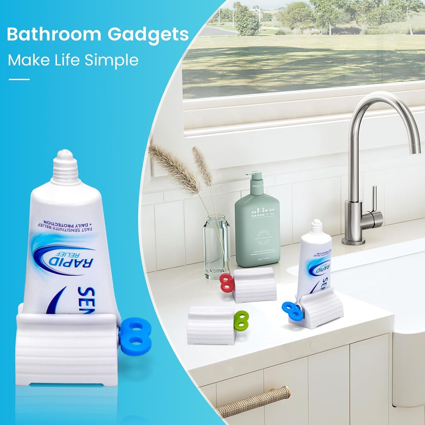 Kalveria® Rolling Tube Toothpaste Squeezer