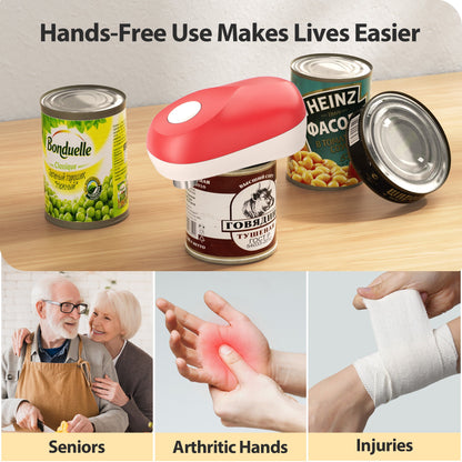 Kalveria® One-Touch Automatic Battery-Operated Hands-Free Can Opener
