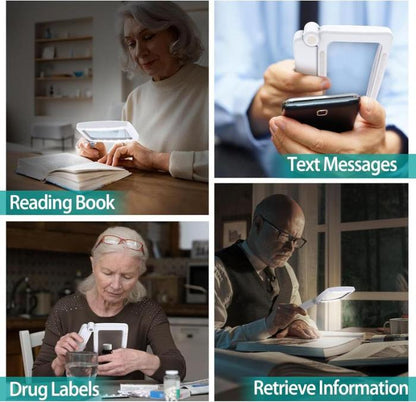 Kalveria® LED Light Book Page Magnifier