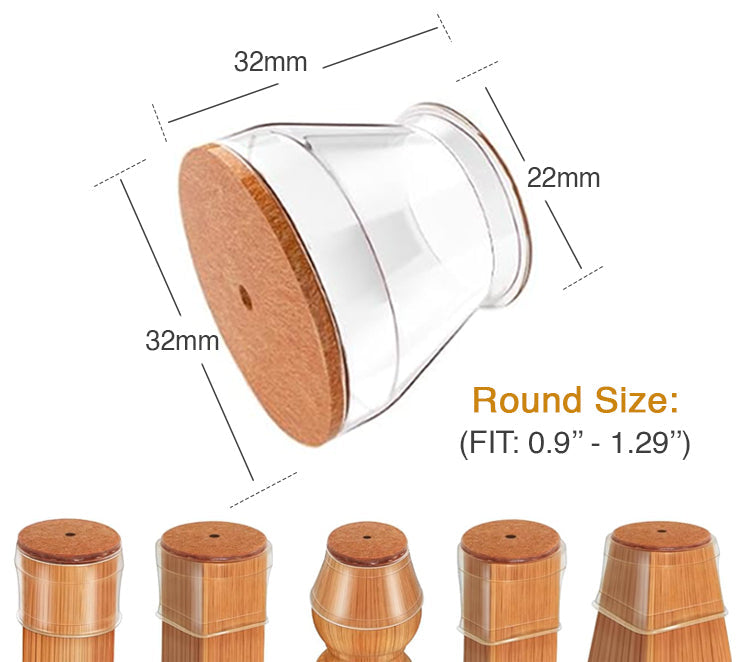 Kalveria® Silicon Chair Leg Floor Protectors Universal Fit