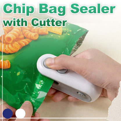 Kalveria® Rechargeable Chip Bag Sealer with Cutter