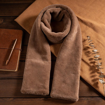 Kalveria® Faux Fur Scarf with Secret Zipper Pocket