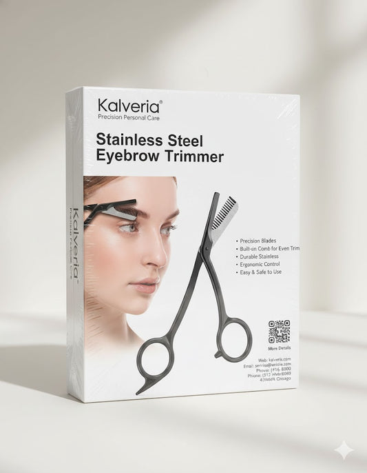 Kalveria® Stainless Steel Eyebrow Trimmer